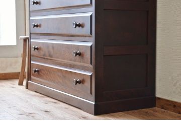 中古　北海道民芸家具チェスト(箪笥)