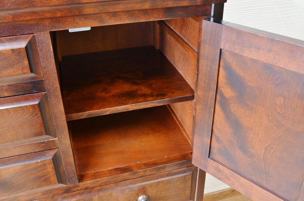 中古　北海道民芸家具チェスト(箪笥)