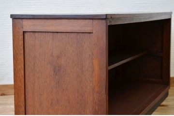 アンティーク家具　古い木のシンプルなローボード