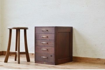 アンティーク家具　アンティーク五段小引き出し
