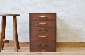 アンティーク家具　アンティーク五段小引き出し