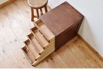 アンティーク家具　アンティーク五段小引き出し