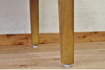 アンティーク家具　★素敵なデザイン!古いナラ材の横長テーブル(作業台、机)