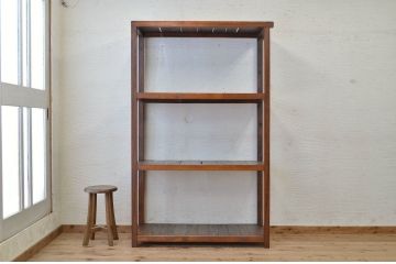 アンティーク家具　★古い木のアンティーク飾り棚(陳列棚)1