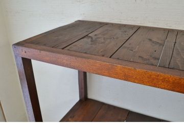 アンティーク家具　★古い木のアンティーク飾り棚(陳列棚)1
