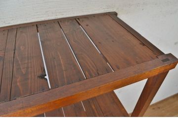 アンティーク家具　★古い木のアンティーク飾り棚(陳列棚)1