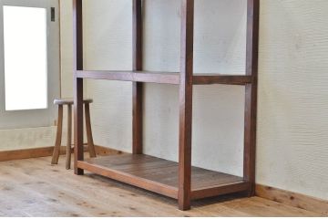 アンティーク家具　★古い木のアンティーク飾り棚(陳列棚)1