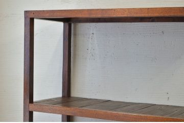 アンティーク家具　★古い木のアンティーク飾り棚(陳列棚)1