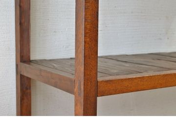 アンティーク家具　★古い木のアンティーク飾り棚(陳列棚)1