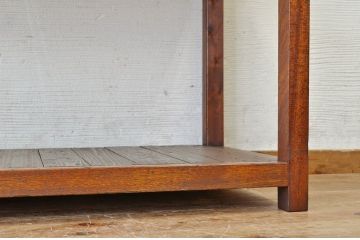 アンティーク家具　★古い木のアンティーク飾り棚(陳列棚)1
