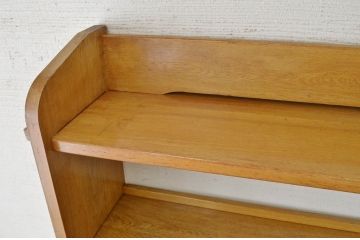 古いナラ材の大きなアンティーク本棚