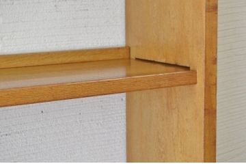 古いナラ材の大きなアンティーク本棚