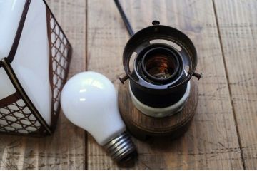 古いセルロイド電笠