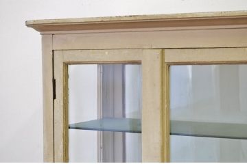 アンティーク家具　アンティーク　古い病院のケビントキャビネット(ガラスケース)