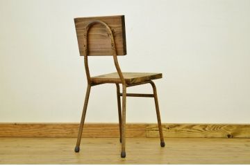 アンティーク家具　鉄脚のシンプルなイス(椅子)1脚