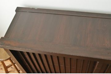 アンティーク家具　江戸〜明治　味のある縦格子時代箪笥サイドボード1(水屋箪笥、下駄箱)