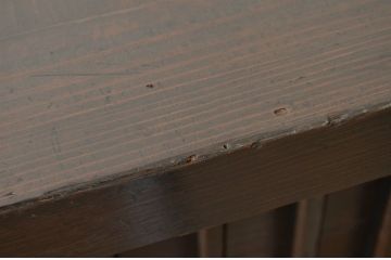 アンティーク家具　江戸〜明治　味のある縦格子時代箪笥サイドボード1(水屋箪笥、下駄箱)
