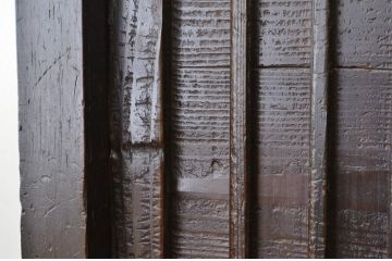 アンティーク家具　江戸〜明治　味のある縦格子時代箪笥サイドボード1(水屋箪笥、下駄箱)