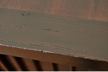 アンティーク家具　江戸〜明治　味のある縦格子時代箪笥サイドボード2(水屋箪笥、下駄箱)