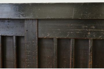 アンティーク家具　江戸〜明治　味のある縦格子時代箪笥サイドボード2(水屋箪笥、下駄箱)