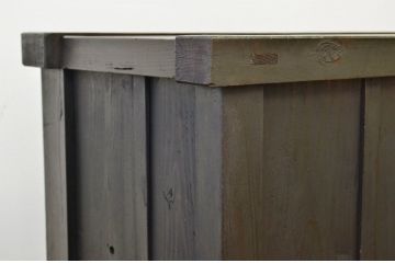 アンティーク家具　江戸〜明治　味のある縦格子時代箪笥サイドボード2(水屋箪笥、下駄箱)