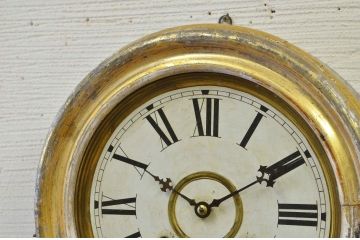アンティーク雑貨　○古い四つ丸達磨時計2点セット2