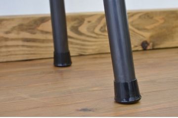アンティーク家具　素敵な雰囲気!天板一枚板の鉄脚ベンチ1(長椅子)
