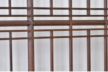★素敵な格子のガラス引き戸2枚セット(アンティーク)