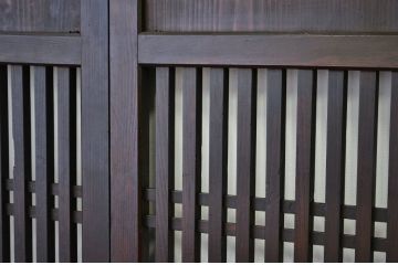 ★古民具・骨董古いお家の格子帯戸2枚セット?(格子戸)