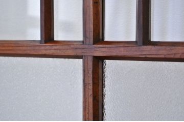 古いお家のダイヤガラスガラス戸3枚セット(引き戸)