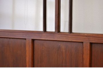古いお家のダイヤガラスガラス戸3枚セット(引き戸)
