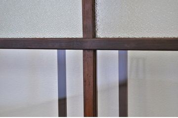古いお家のダイヤガラスガラス戸3枚セット(引き戸)