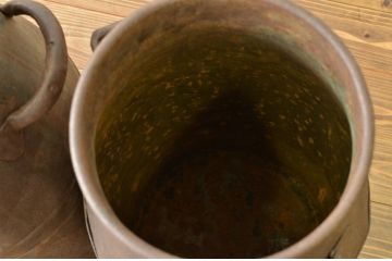 アンティーク 古いミルク缶・牛乳缶2個セット?昭和レトロ シャビー