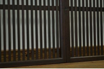 ★古民具骨董古い木のシックな格子戸4枚セット(ドア)