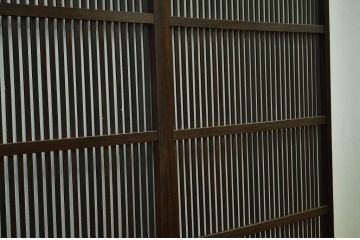 ★古民具骨董古い木のシックな格子戸4枚セット(ドア)