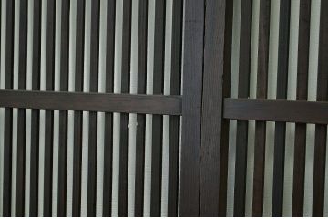 ★古民具骨董古い木のシックな格子戸4枚セット(ドア)
