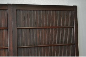 アンティーク素敵な雰囲気の平格子戸2枚セット(古民具・骨董)
