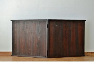 アンティーク 古い木の味のある衝立(セパレーター・古民具)