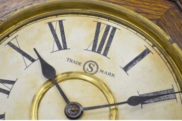 アンティーク雑貨　○古い八角掛け時計(ボンボン時計)