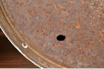 アンティーク 白いペイントのミルク缶・牛乳缶2個セット?昭和レトロ　シャビー
