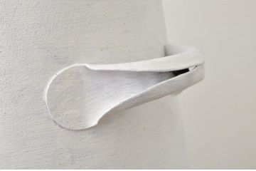 アンティーク 白いペイントのミルク缶・牛乳缶2個セット?昭和レトロ　シャビー