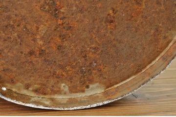 アンティーク 白いペイントのミルク缶・牛乳缶2個セット?昭和レトロ　シャビー