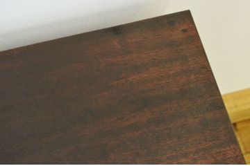 アンティーク家具　古い木の結霜ガラスローボード