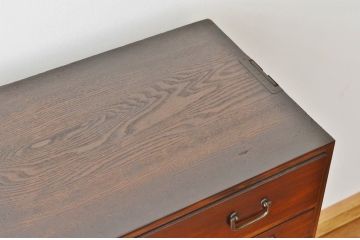 アンティーク家具　珍品希少!最高級!唐木と黒柿の重厚な帳場箪笥