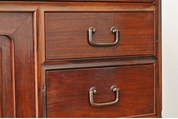 アンティーク家具　珍品希少!最高級!唐木と黒柿の重厚な帳場箪笥