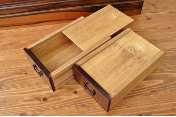 アンティーク家具　珍品希少!最高級!唐木と黒柿の重厚な帳場箪笥