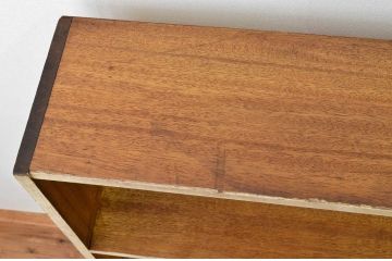 レトロ家具　★昭和レトロ　古い商店の変わり型陳列棚(飾り棚、本棚)