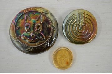 ○古いガラス石けり218個セット(レトロ玩具)