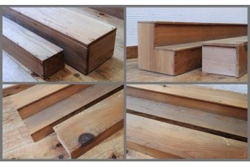 ジャンク品!!雑貨屋の雛段飾り台4個セット