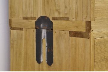 レトロ家具　◇昭和レトロ　ダイヤガラス入り重ね桐箪笥　アンティーク(桐たんす)
